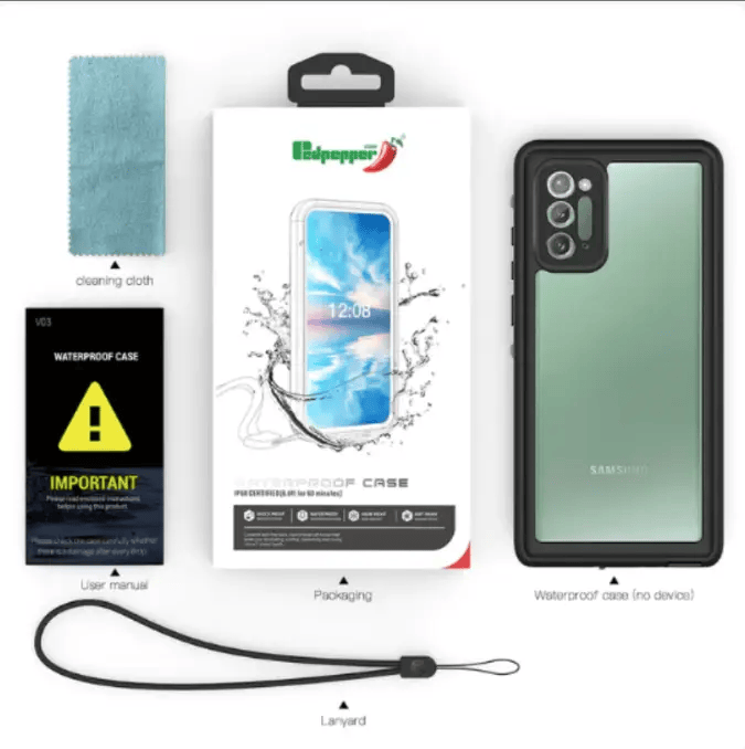 techplus Waterproof & Shockproof Case for iPhone SE (2nd Generation) Waterproof Shockproof iPhone SE 2nd Gen Case Clear Back