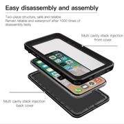 techplus Waterproof & Shockproof Case for iPhone SE (2nd Generation) Waterproof Shockproof iPhone SE 2nd Gen Case Clear Back