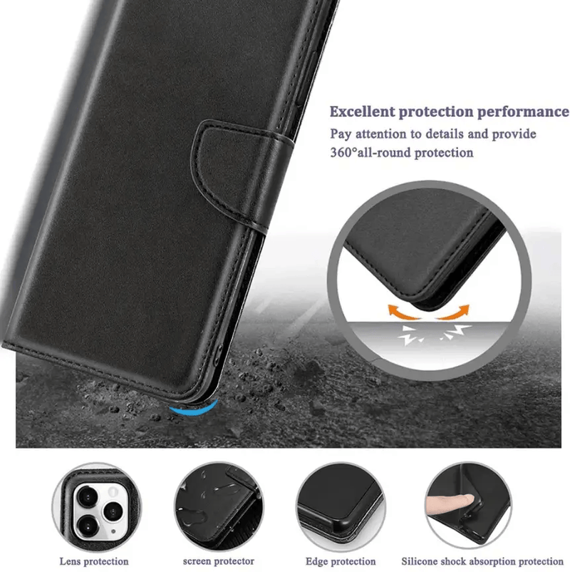 techplus iPhone 13 Mini Wallet Case – Slim Leather Flip Cover IPhone 13 Mini Wallet Case Leather Slim Flip Cover