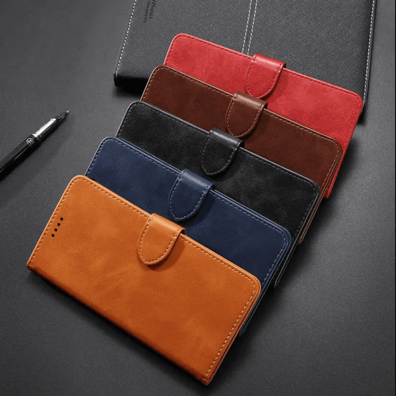 techplus iPhone 15 Plus Wallet Case – Slim Leather Flip Cover with Card Holder IPhone 15 Plus Wallet Case Leather Flip Cover