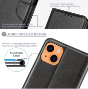 techplus iPhone 13 Mini Wallet Case – Slim Leather Flip Cover IPhone 13 Mini Wallet Case Leather Slim Flip Cover
