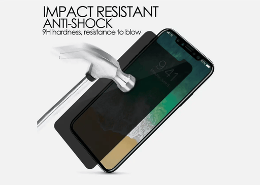 iPhone XS Privacy Tempered Glass Screen Protector – 9H Anti-Spy – view 1