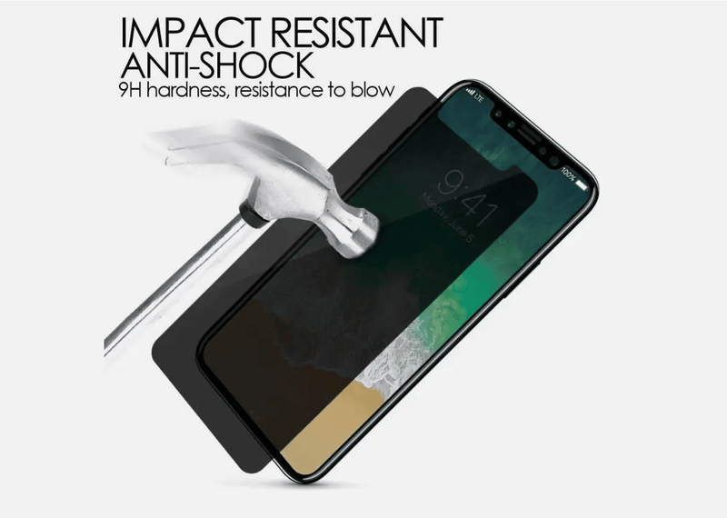 techplus iPhone 11 Privacy Tempered Glass Screen Protector – 9H Anti-Spy iPhone 11 Privacy Screen Protector 9H Tempered Glass