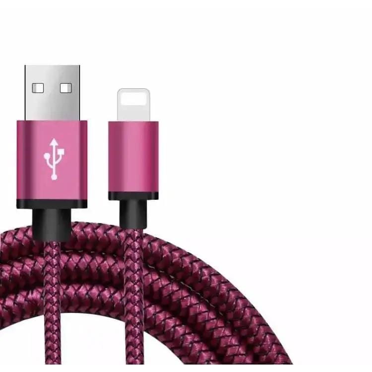 9eight5 Phone/Tablet Accessories Charger Cable for iPhone/iPad 1m (Rose Red) Charger Cable for iPhone/iPad 1m (Rose Red)
