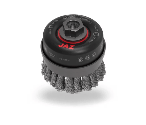 Jaz Cup Brush Twist Knot TT1251LM14 For Angle Grinders Industrial-Grade Wobble-Free Metal Prep Tool