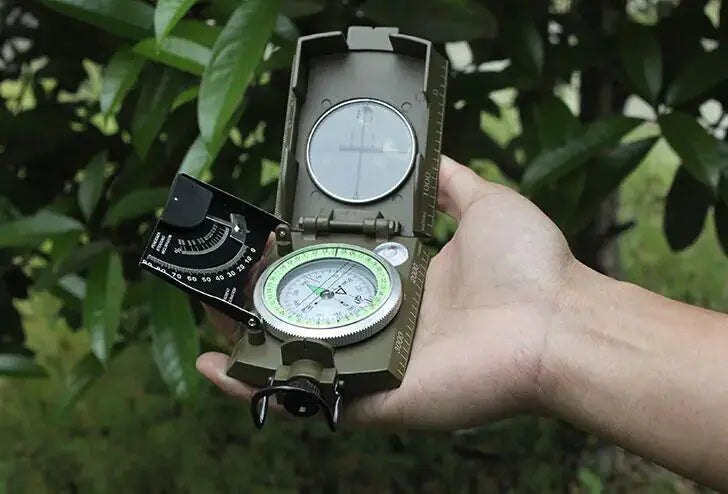 Compass and Inclination Meter with Degree Scale - Slope Compass with Luminous Dial | Zinc Alloy – view 3