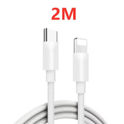 2M 27W PD QC Fast Charging Lightning To USB Type C Cable for iPhone – view 3