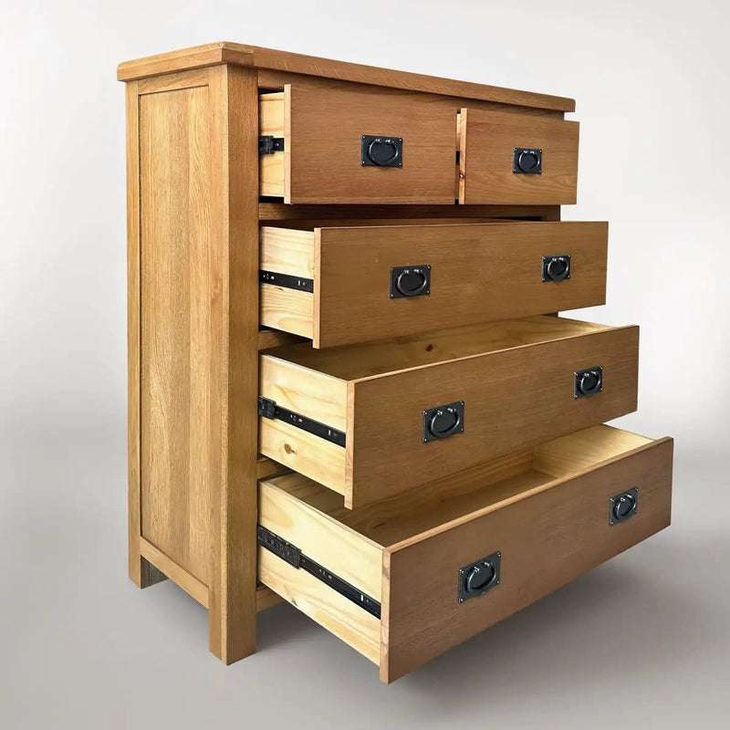 BroDeals Bedroom Furniture Sets Oak Bedroom Suite - Set of 3 Oak Bedroom Suite - Set of 3