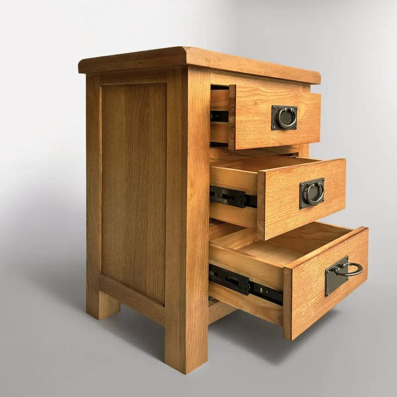 BroDeals Bedroom Furniture Sets Oak Bedroom Suite - Set of 3 Oak Bedroom Suite - Set of 3