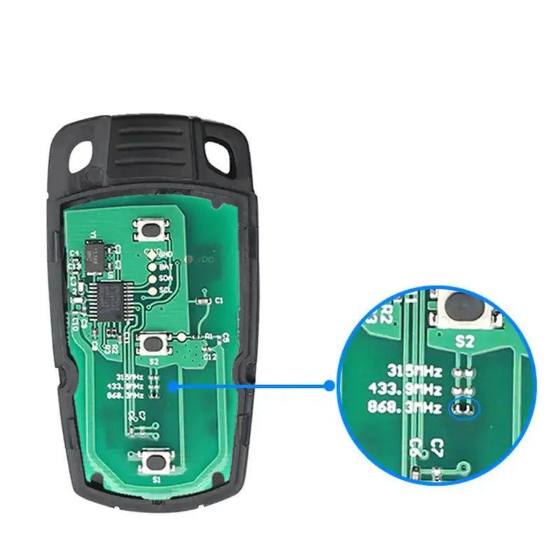 Remote Car Key with Battery & PCF7945 Chip for BMW E60–E88 315/433/868MHz – view 2
