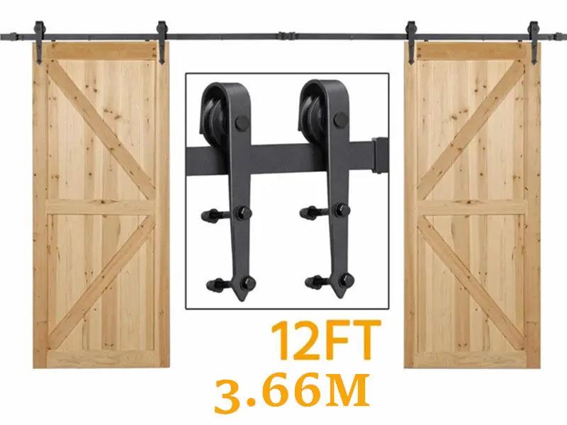 salelink.co.nz Unbranded 12FT/366cm Barn Door Hardware Kit 12FT/366cm Barn Door Hardware Kit | Action Outdoors NZ
