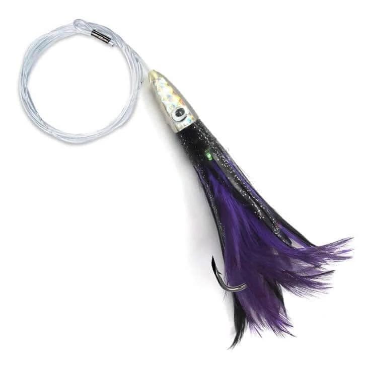 Kilwell Lures Pacific Tuna Tickler - Black/Purple - Rigged Pacific Tuna Tickler Kilwell Rigged Lure Black Purple