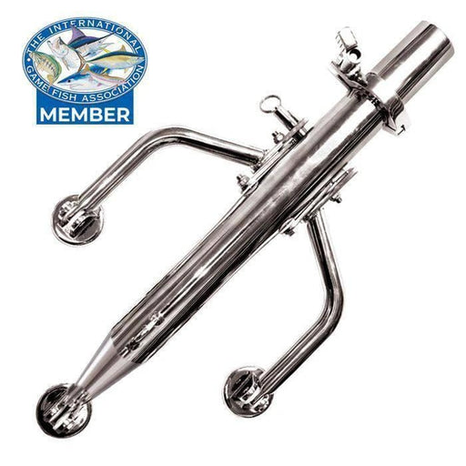 Kilwell Slimline Outrigger Bases Stainless Steel Rugged Low Profile Deck Mounts for Anglers