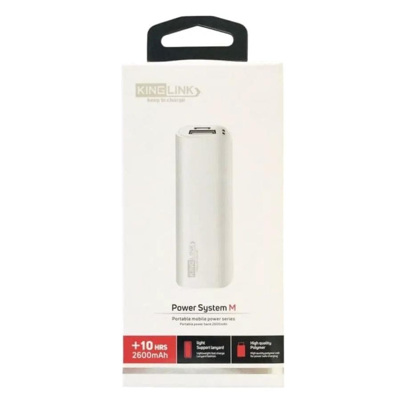 9eight5 Phone/Tablet Accessories Kinglink 2,600 mAh Power Bank Kinglink 2,600 mAh Power Bank