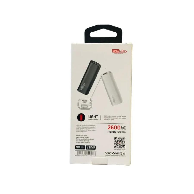 9eight5 Phone/Tablet Accessories Kinglink 2,600 mAh Power Bank Kinglink 2,600 mAh Power Bank