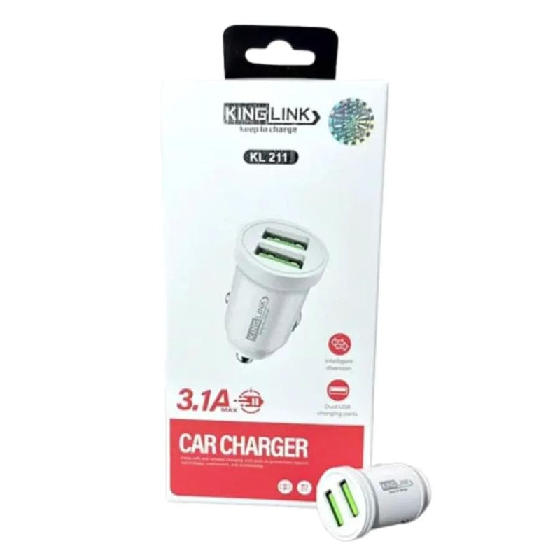 9eight5 Accessories Kinglink 3.1A 2 USB car charger KL211 Kinglink 3.1A 2 USB car charger KL211