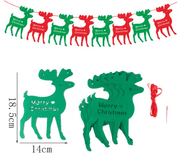 40PCS Merry Christmas Banner Decorations Bunting Sign – view 3