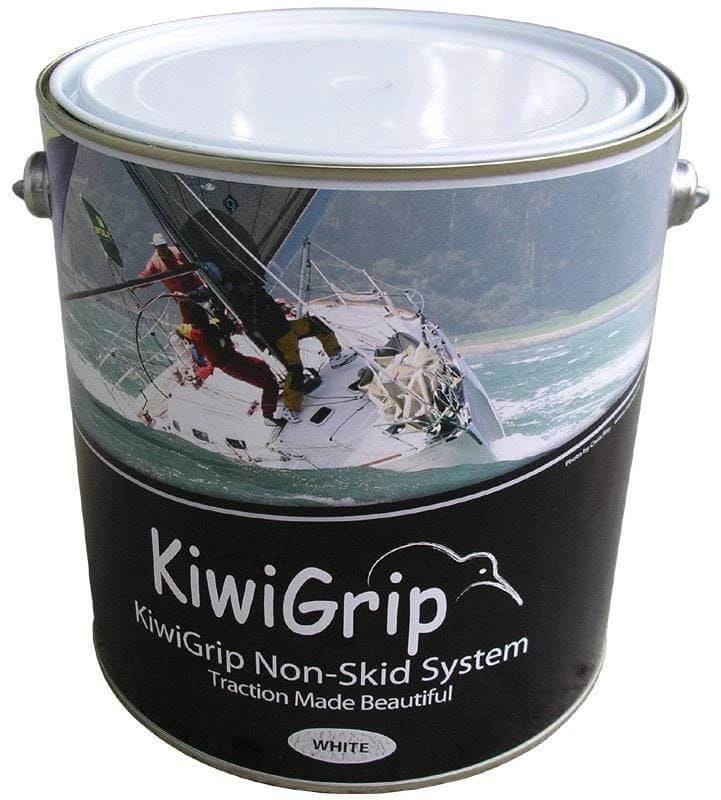 Kiwi Grip Non Slip Paint KiwiGrip Non Slip Paint Kit 4L Soft Grey For Boat Decks Kiwi Grip Non Slip Paint 4L Soft Grey Kit