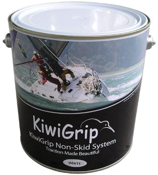 Kiwi Grip Non Slip Paint 4L White Kit For Marine Decks Durable Traction Coating Solution