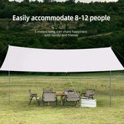 Large Portable Sunshade Tarp with Poles (2 sizes available) – view 3