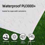 Large Portable Sunshade Tarp with Poles (2 sizes available) – view 6
