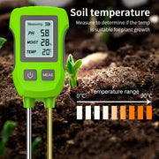 LCD 3/5-in-1 Handheld Soil Tester for pH, Moisture & Light (different colours & sets available) – view 14