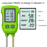 LCD 3/5-in-1 Handheld Soil Tester for pH, Moisture & Light (different colours & sets available) – view 16