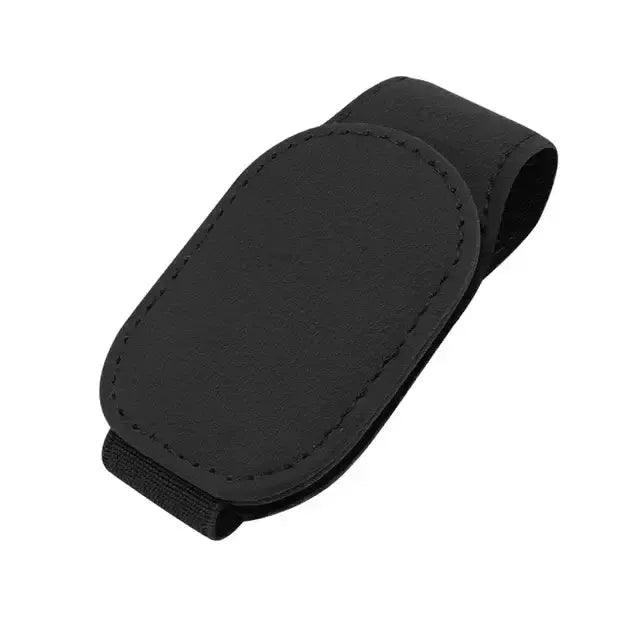 Habicare HBC Leather Car Sunglasses & Card Holder Clip Leather Car Sunglasses & Card Holder Clip