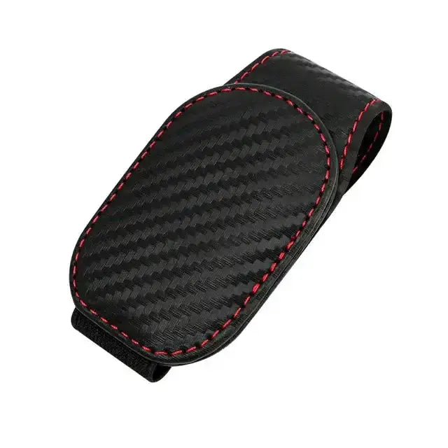 Habicare HBC Leather Car Sunglasses & Card Holder Clip Leather Car Sunglasses & Card Holder Clip