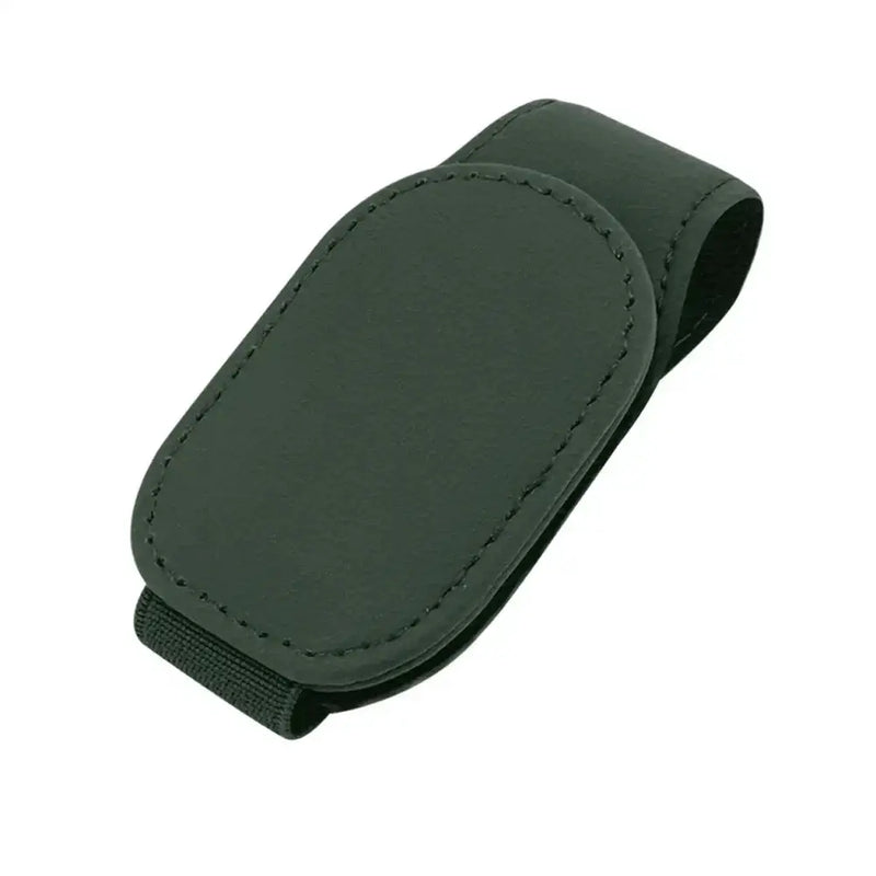 Habicare HBC Leather Car Sunglasses & Card Holder Clip Leather Car Sunglasses & Card Holder Clip