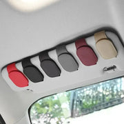 Habicare HBC Leather Car Sunglasses & Card Holder Clip Leather Car Sunglasses & Card Holder Clip