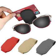 Habicare HBC Leather Car Sunglasses & Card Holder Clip Leather Car Sunglasses & Card Holder Clip