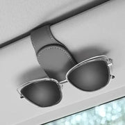 Habicare HBC Leather Car Sunglasses & Card Holder Clip Leather Car Sunglasses & Card Holder Clip