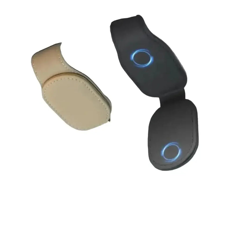 Habicare HBC Leather Car Sunglasses & Card Holder Clip Leather Car Sunglasses & Card Holder Clip