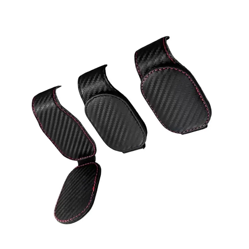 Habicare HBC Leather Car Sunglasses & Card Holder Clip Leather Car Sunglasses & Card Holder Clip