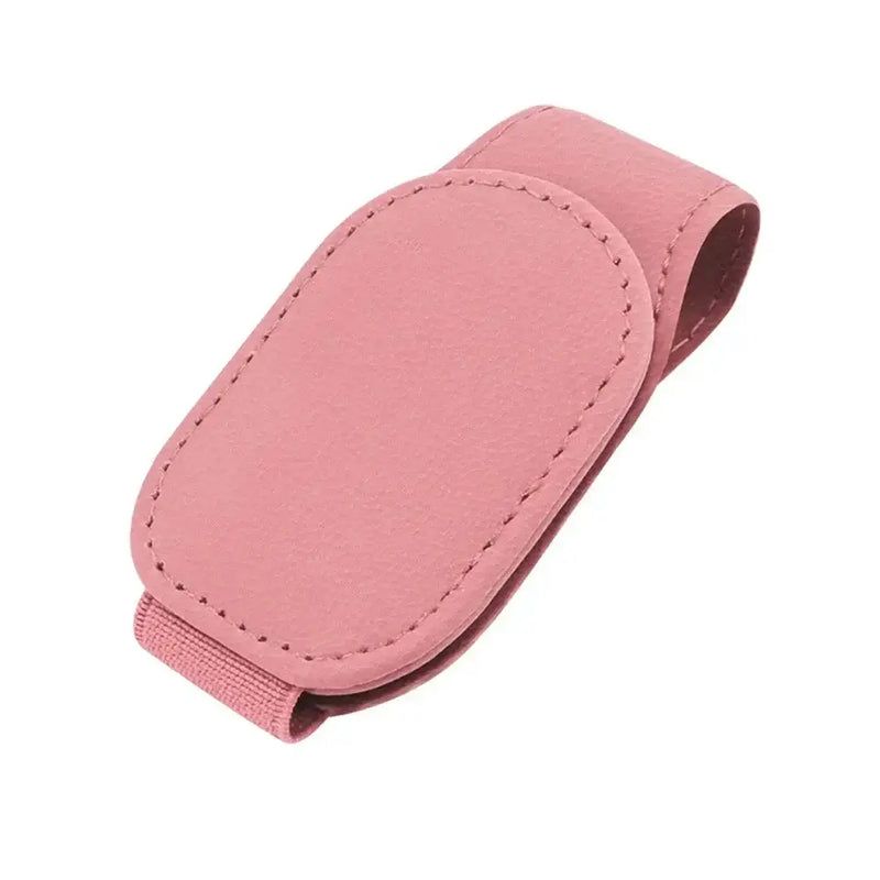 Habicare HBC Leather Car Sunglasses & Card Holder Clip Leather Car Sunglasses & Card Holder Clip