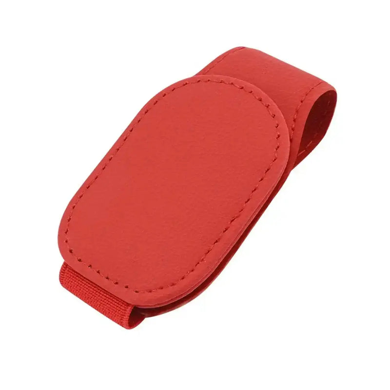 Habicare HBC Leather Car Sunglasses & Card Holder Clip Leather Car Sunglasses & Card Holder Clip