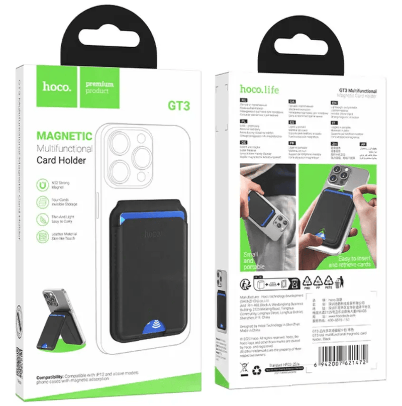 techplus Leather Magnetic Multifunctional Card Holder – GT3 Leather Magnetic Multifunctional Card Holder – GT3 | NZ
