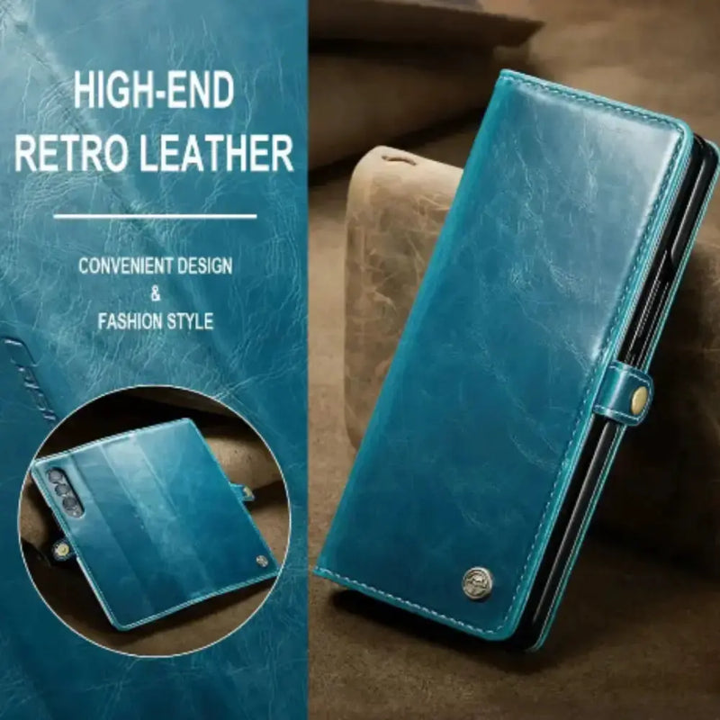 Habicare 9eight5 Leather Wallet Case for Samsung Galaxy Z Fold 6/5/4/3 Leather Wallet Case for Samsung Galaxy Z Fold 6/5/4/3