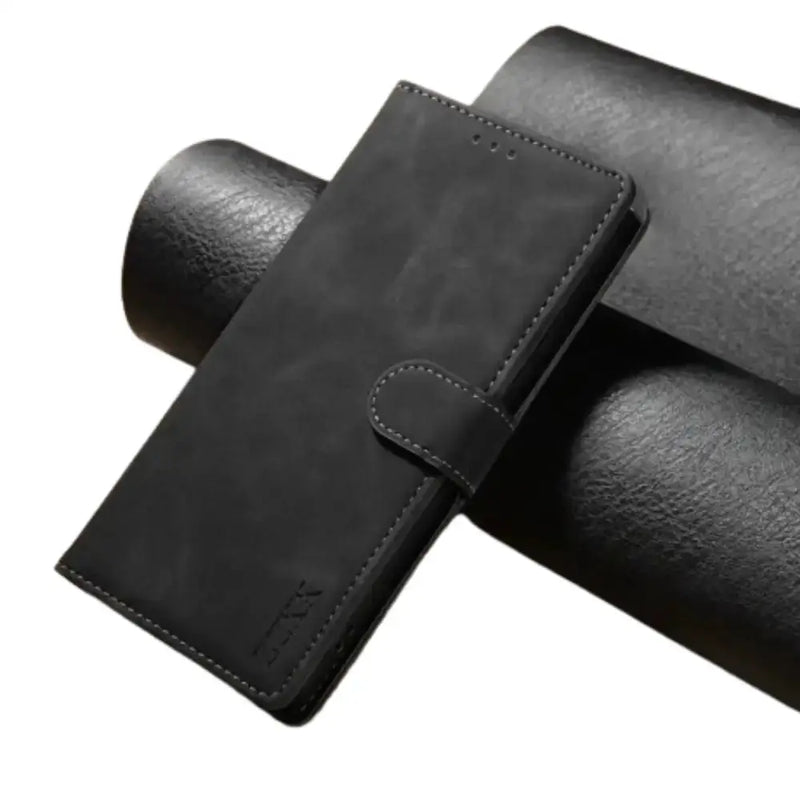 Leather Wallet Flip Case for Samsung Note & S Series (Black) – view 1