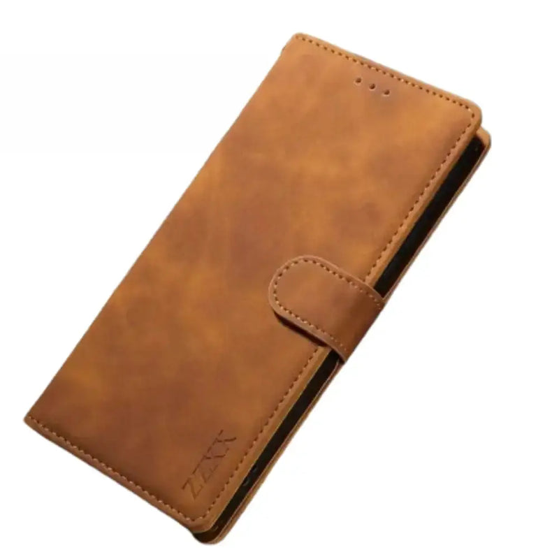 Leather Wallet Flip Case for Samsung Note & S Series (Brown) – view 1
