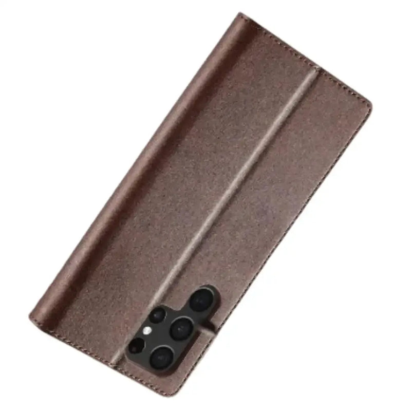 Leather Wallet Flip Case for Samsung Galaxy Series (Brown) – view 5