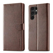 Leather Wallet Flip Case for Samsung Galaxy Series (Brown) – view 1