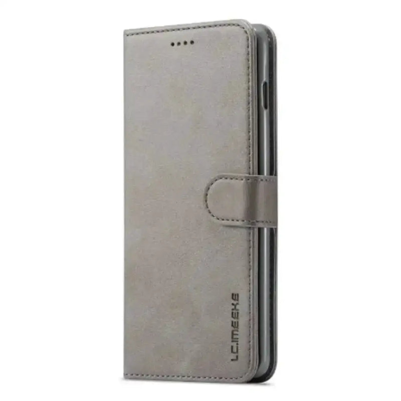Leather Wallet Flip Case for Samsung Galaxy Series (Gray) – view 1
