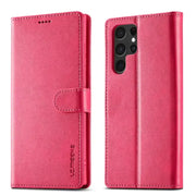 Leather Wallet Flip Case for Samsung Galaxy Series (Rose Red) – view 3