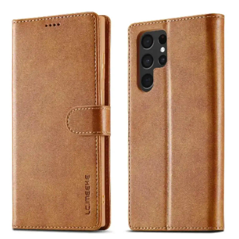 Leather Wallet Flip Case for Samsung Galaxy Series (Yellow) – view 3