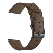 Leather Watch Strap for the Garmin Forerunner 55 (available in 12 colours) – view 5