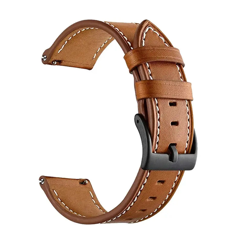 Leather Watch Strap for the Garmin Forerunner 745 (available in 12 colours) – view 11