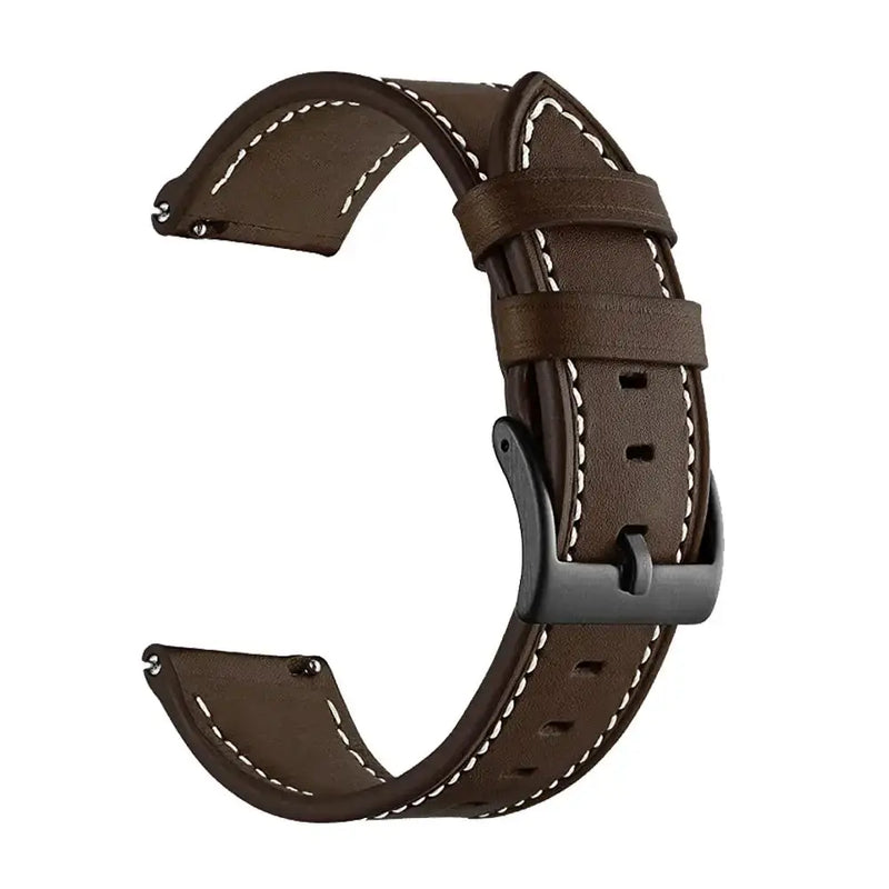 Leather Watch Strap for the Garmin Forerunner 745 (available in 12 colours) – view 16