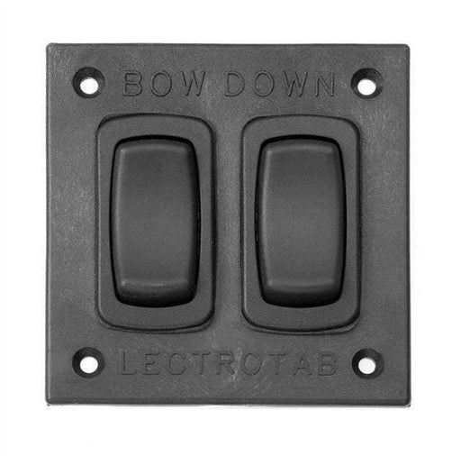 Lectrotab SAF SC Flat Rocker Switch For Trim Tab Control Marine Grade Instant Stop LED Ready Boat Owners